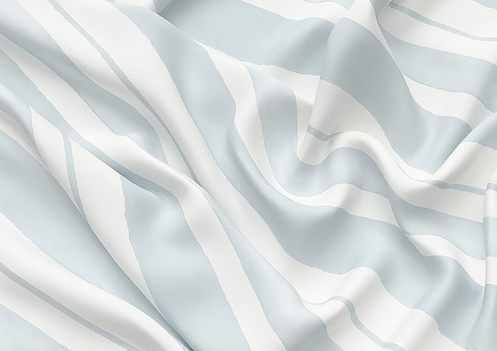 Shabby Chic by Rachel Ashwell Watercolour Stripe, Pale Blue - Twist&Fit Roman Blind - Image 4